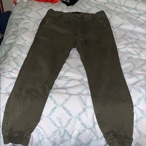 American Eagle olive green jogger pants